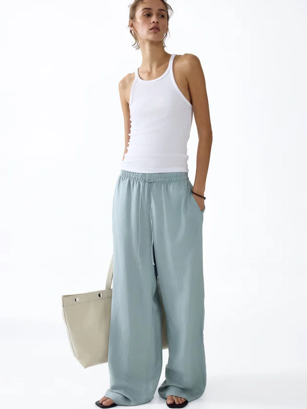 NWT H&M Linen Blend Pants